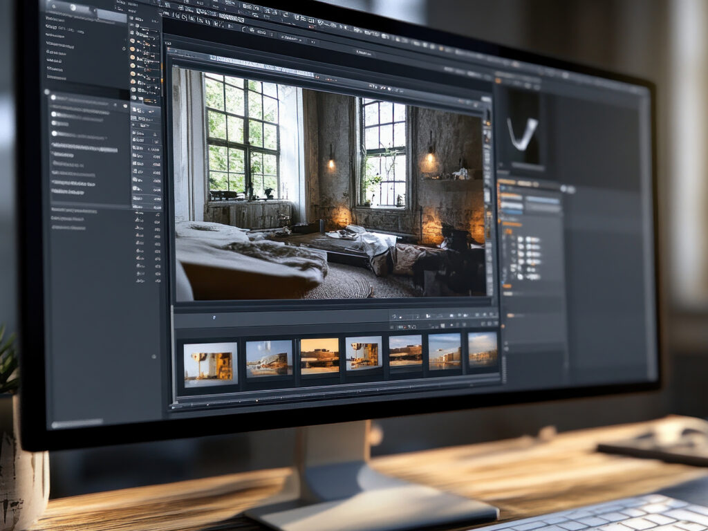 スクラップデザインのホームページ制作は撮影後の画像処理まで一貫して行います